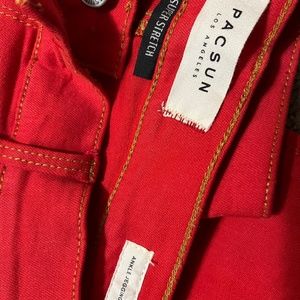 Orange jeans from pacsun